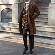 Men's vintage wool brown jacket, view 5 - MRSLM