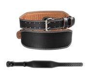 leather weightlifting belt, view 3 - MRSLM