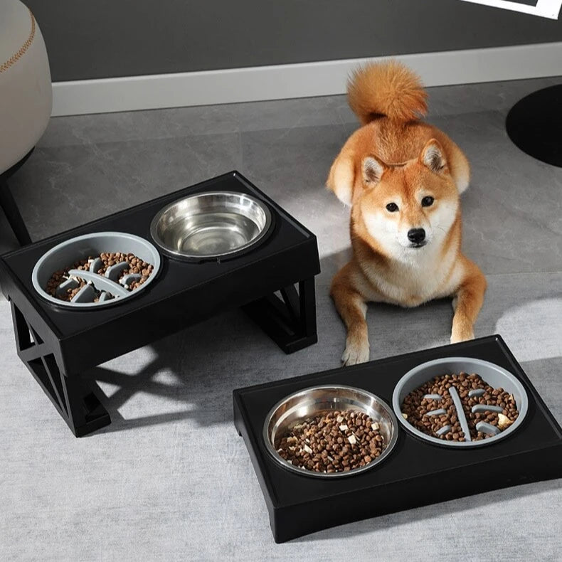 Adjustable dog bowl stand, view 6 - MRSLM