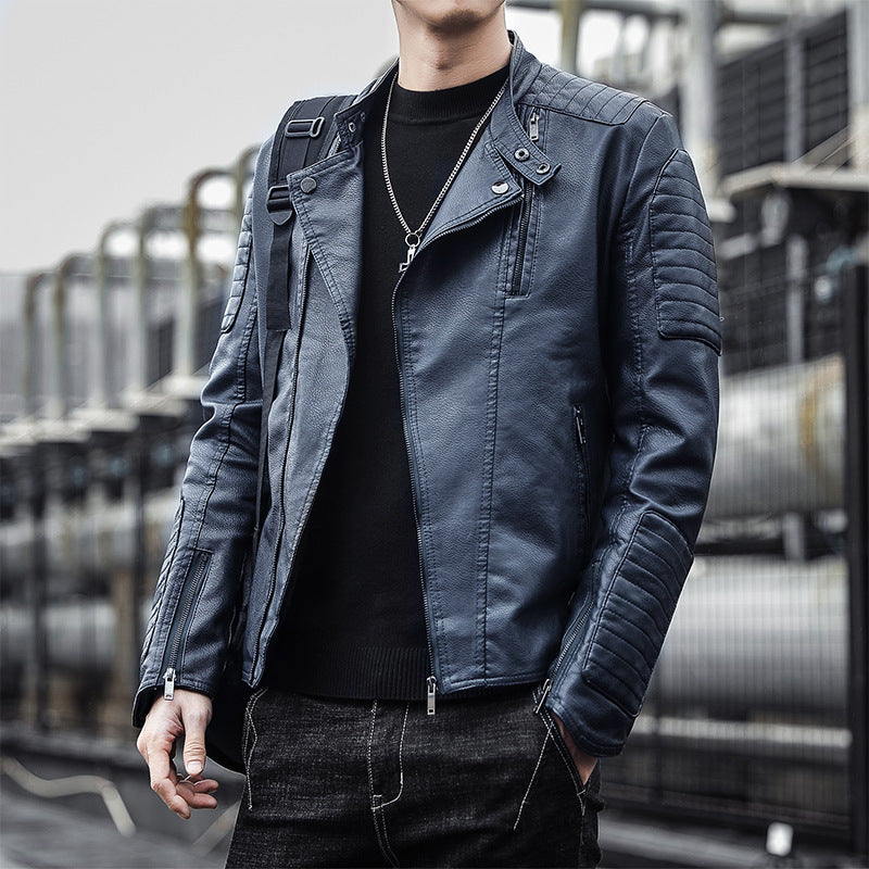 men's PU leather jacket coat - MRSLM