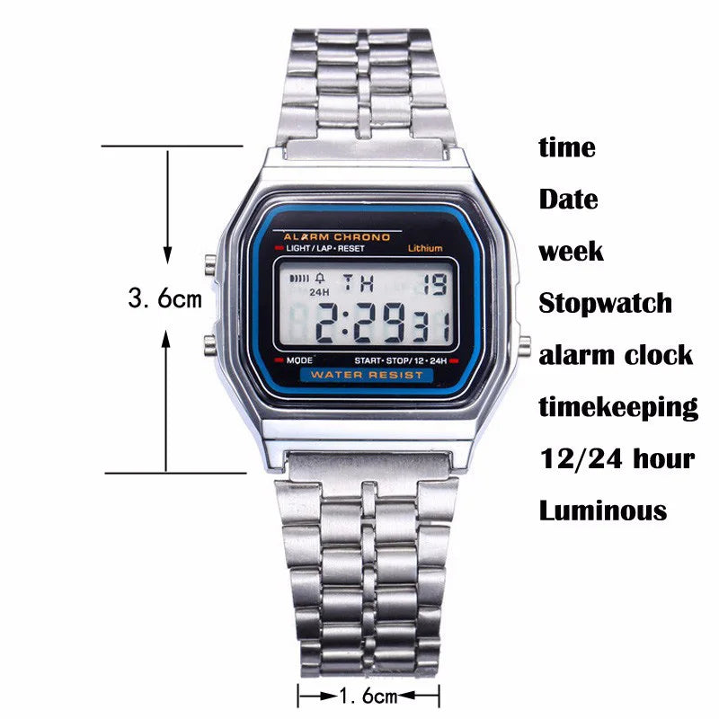 digital sports led watch, view 11 - MRSLM