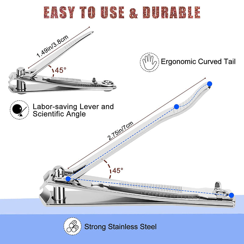 stainless steel nail clipper set, view 9 - MRSLM