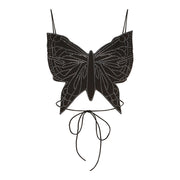women's short slim fit black camisole, view 5 - MRSLM