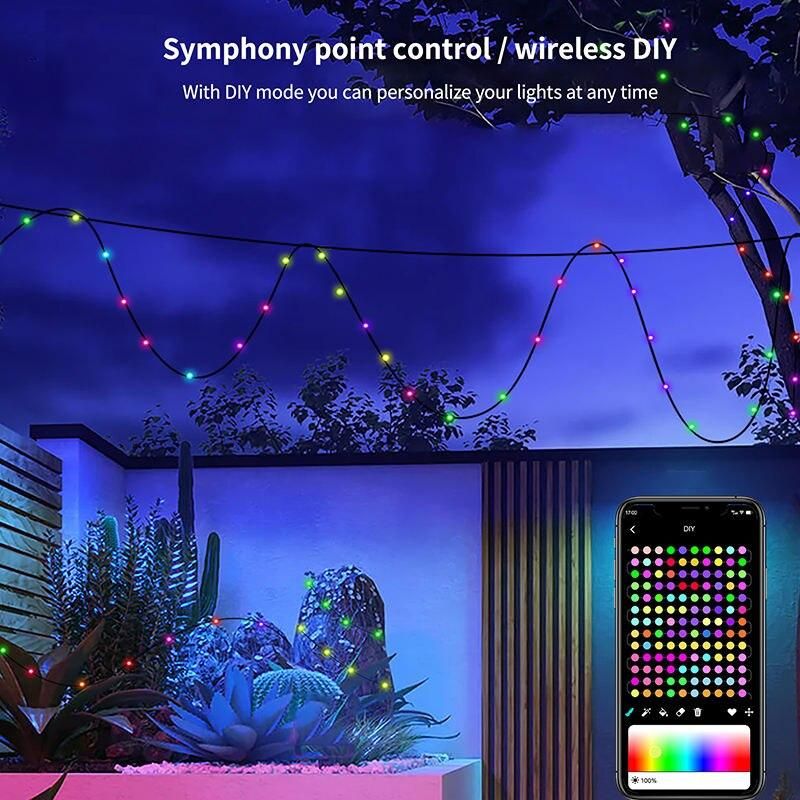 Smart LED fairy string lights, view 7 - MRSLM