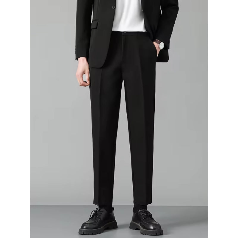 men's casual slim suit pants, view 17 - MRSLM