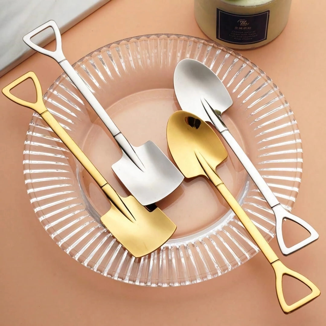 Luxury Stainless Steel Shovel Spoons Set