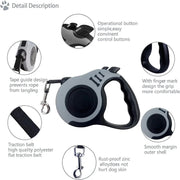 retractable nylon dog leash, view 10 - MRSLM