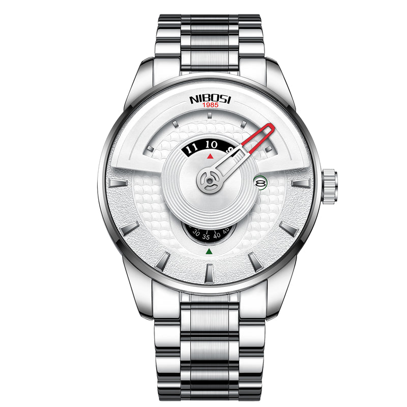 men's water-resistant luminous quartz watch, view 4 - MRSLM