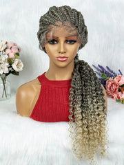 lace braided hand-woven wig, view 7 - MRSLM