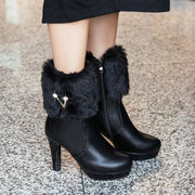 Short chunky heel booties, view 2 - MRSLM