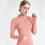 women's quick-dry yoga jacket, view 6 - MRSLM
