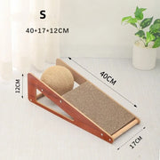 Detachable cat scratching board with sisal rope ball, view 7 - MRSLM