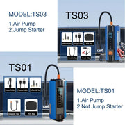 portable tire inflator with jump starter option, view 5 - MRSLM