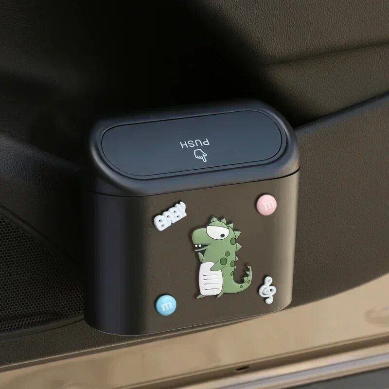 Compact cartoon car garbage bin, view 2 - MRSLM