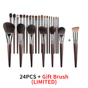 natural makeup brushes set, view 10 - MRSLM