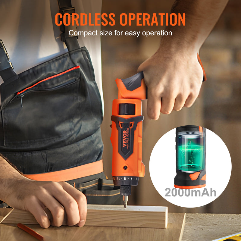 cordless electric screwdriver set, view 6 - MRSLM