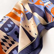 mulberry silk square scarf, view 4 - MRSLM