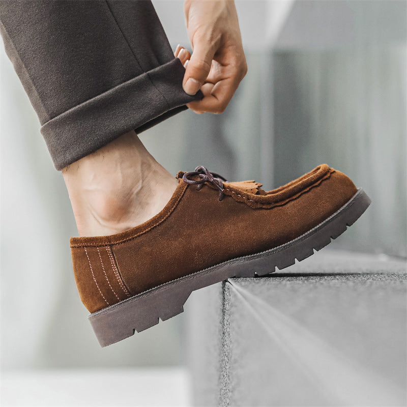 men's vintage suede loafers, view 11 - MRSLM