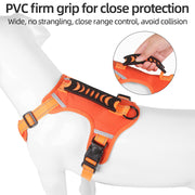 adjustable reflective dog harness, view 10 - MRSLM