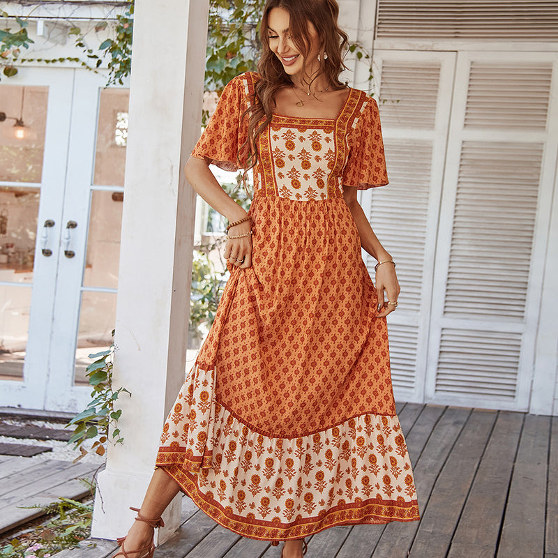 bohemian summer evening dress, view 4 - MRSLM