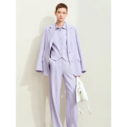 women's notched collar blazer, view 2 - MRSLM