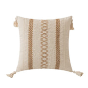 boho geometric tassel cushion cover, view 2 - MRSLM