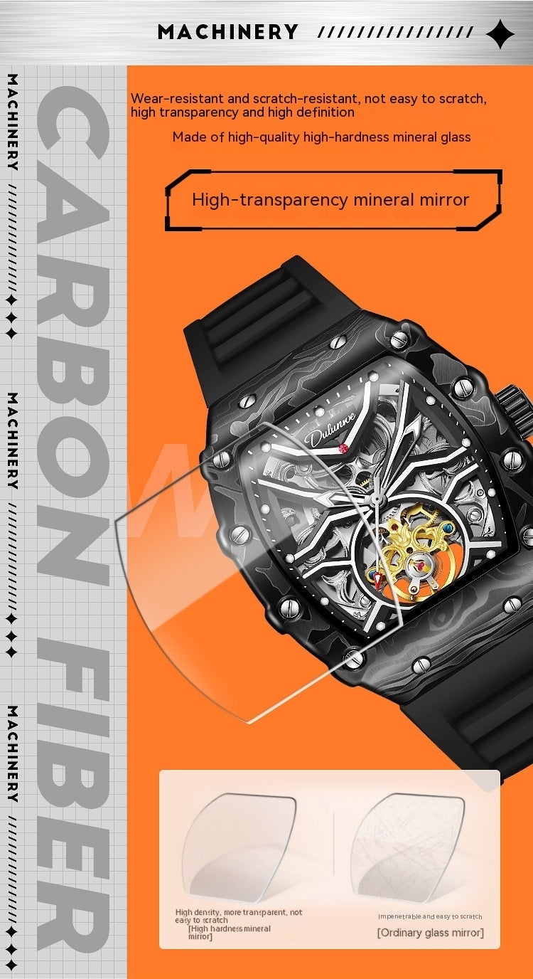 men's hollow mechanical watch, view 8 - MRSLM