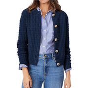 women's knitted cardigan sweater coat, view 4 - MRSLM