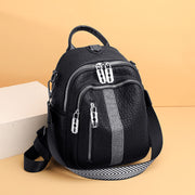 Large capacity PU leather shoulder bag with diamonds, view 5 - MRSLM