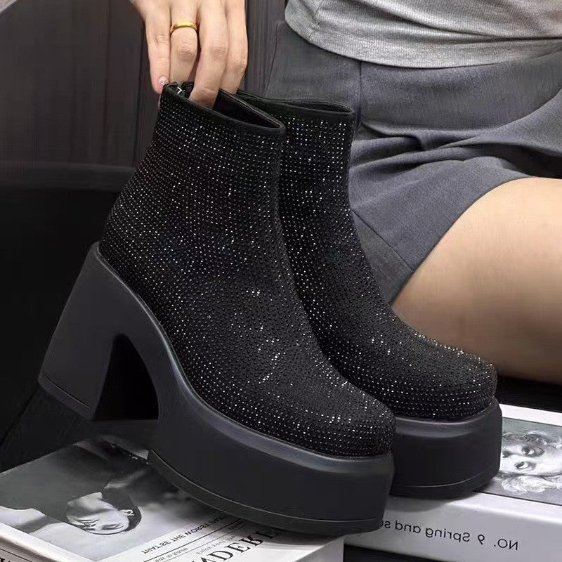 women's platform booties, view 4 - MRSLM