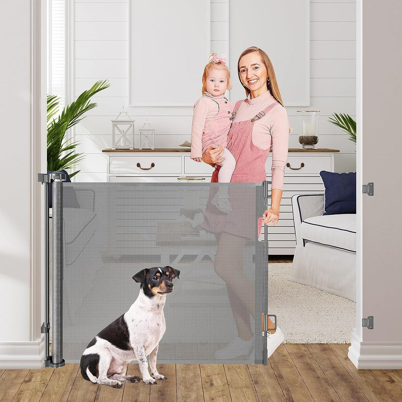 retractable pet gate for stairs, view 3 - MRSLM