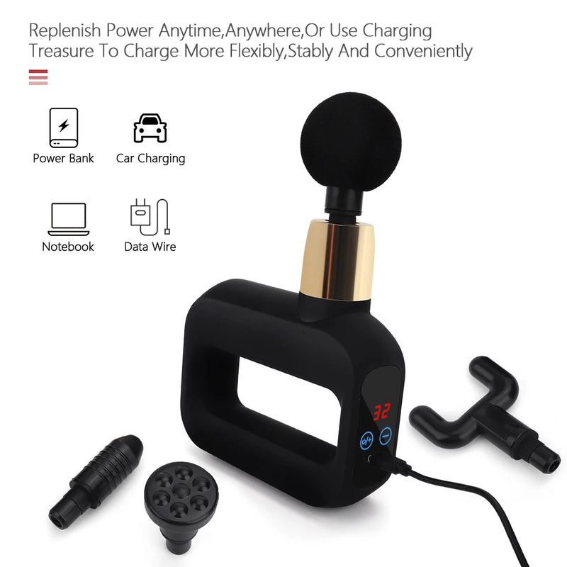 portable mini massage gun, view 6 - MRSLM