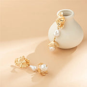 petal flower drop earrings, view 6 - MRSLM