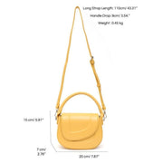 minimalist saddle shoulder bag, view 11 - MRSLM