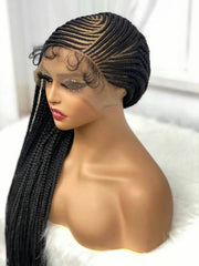Long straight lace dreadlocks wig, view 3 - MRSLM