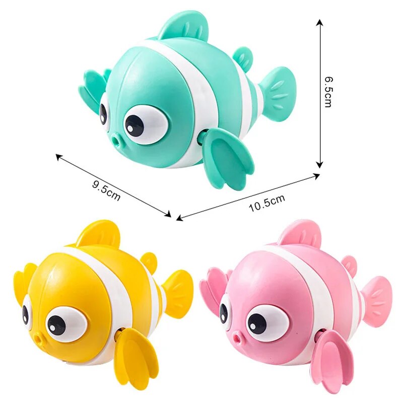cartoon fish wind-up bath toy, view 10 - MRSLM