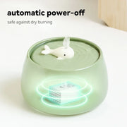 ceramic cat water fountain, view 8 - MRSLM