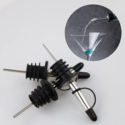 black stainless steel wine pourer stopper, view 7 - MRSLM