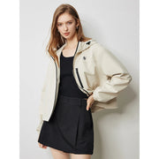 women's hooded workwear cardigan jacket, view 3 - MRSLM