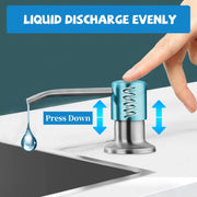 stainless steel kitchen sink soap dispenser, view 4 - MRSLM