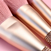 pink makeup brush set, view 5 - MRSLM