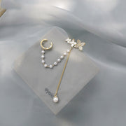 gold flower ear clip, view 4 - MRSLM