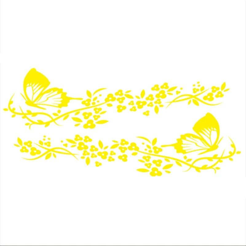 reflective butterfly car decal, view 2 - MRSLM