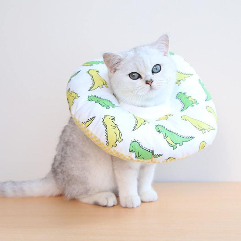 soft cotton pet protective cone, view 2 - MRSLM