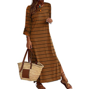 Striped pullover dress, view 7 - MRSLM