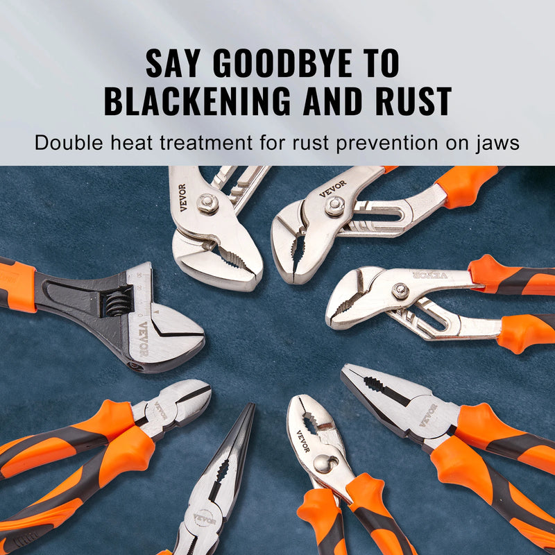 8-piece high carbon steel pliers set, view 2 - MRSLM