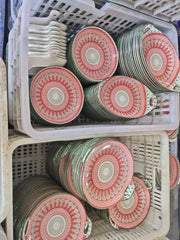 bohemian ceramic plates and bowls set, view 6 - MRSLM