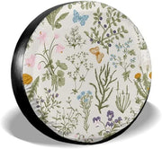 floral spare tire cover, view 3 - MRSLM