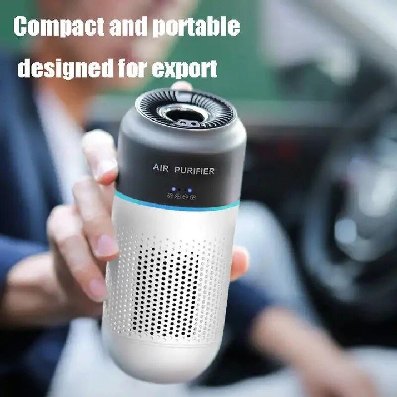 Portable Mini HEPA Car Air Purifier with Auto-Sensor Technology