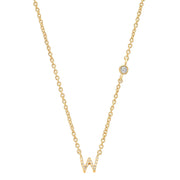 letter pendant necklace, view 13 - MRSLM